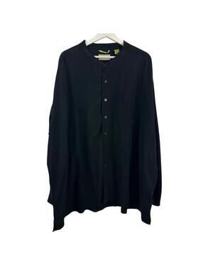 Cubavera Men’s Black Button Down Long Sleeve Shirt Size 4X